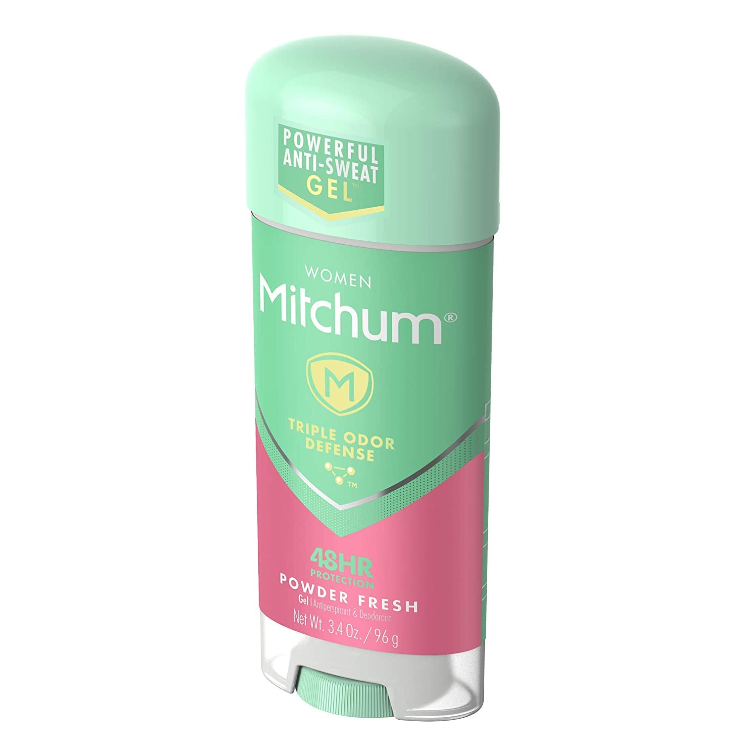 Mitchum For Women Clear Gel Anti-Perspirant Deodorant – Powder Fresh, 3.40 oz, Pack of 3