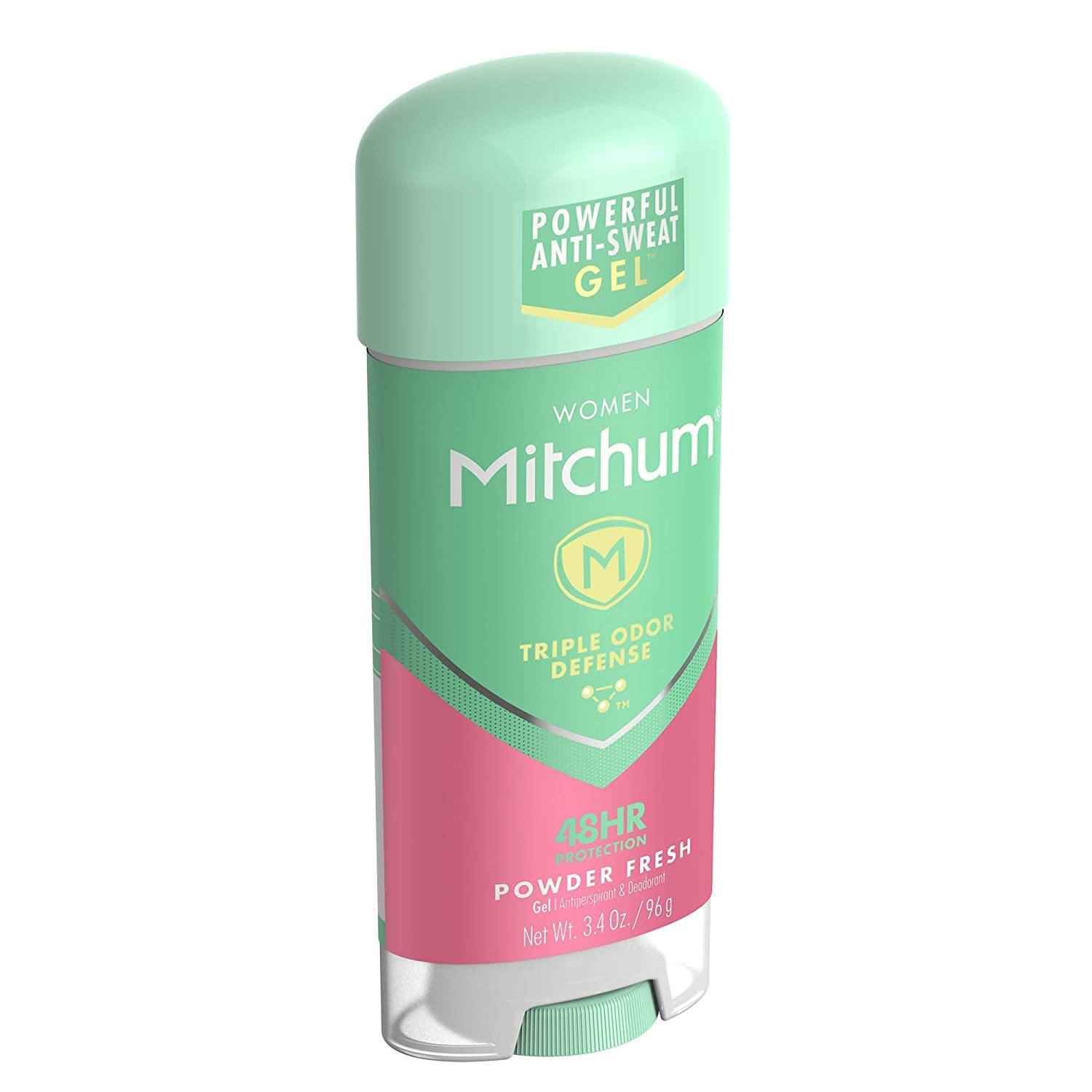 Mitchum For Women Clear Gel Anti-Perspirant Deodorant – Powder Fresh, 3.40 oz, Pack of 3