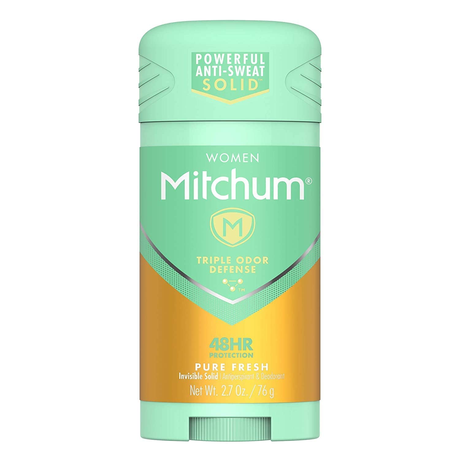 Mitchum Women Triple Odor Defense Invisible Solid – Pure Fresh, 48HR Antiperspirant (2.7 oz) 6-Pack