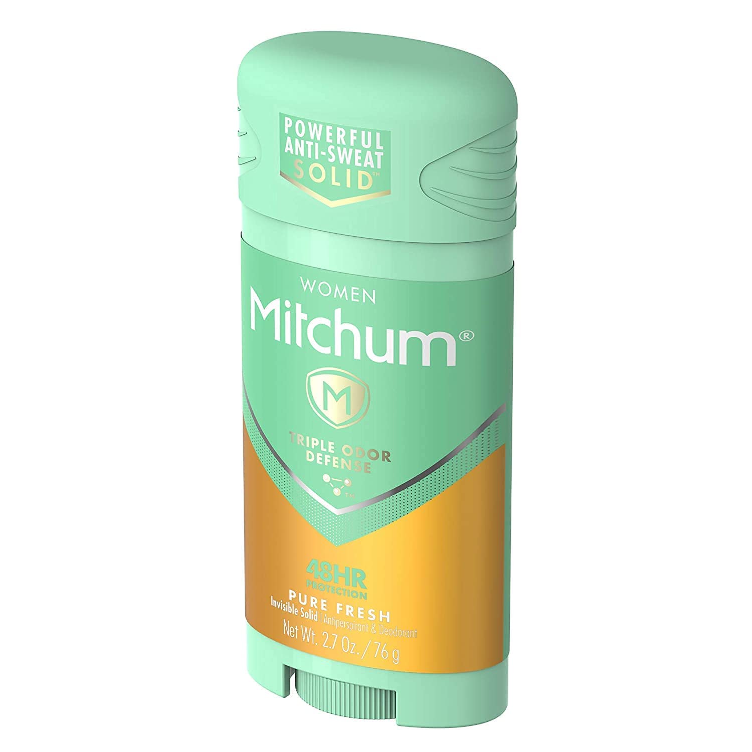 Mitchum Women Triple Odor Defense Invisible Solid Deodorant – Pure Fresh, 48HR, 5 Pack