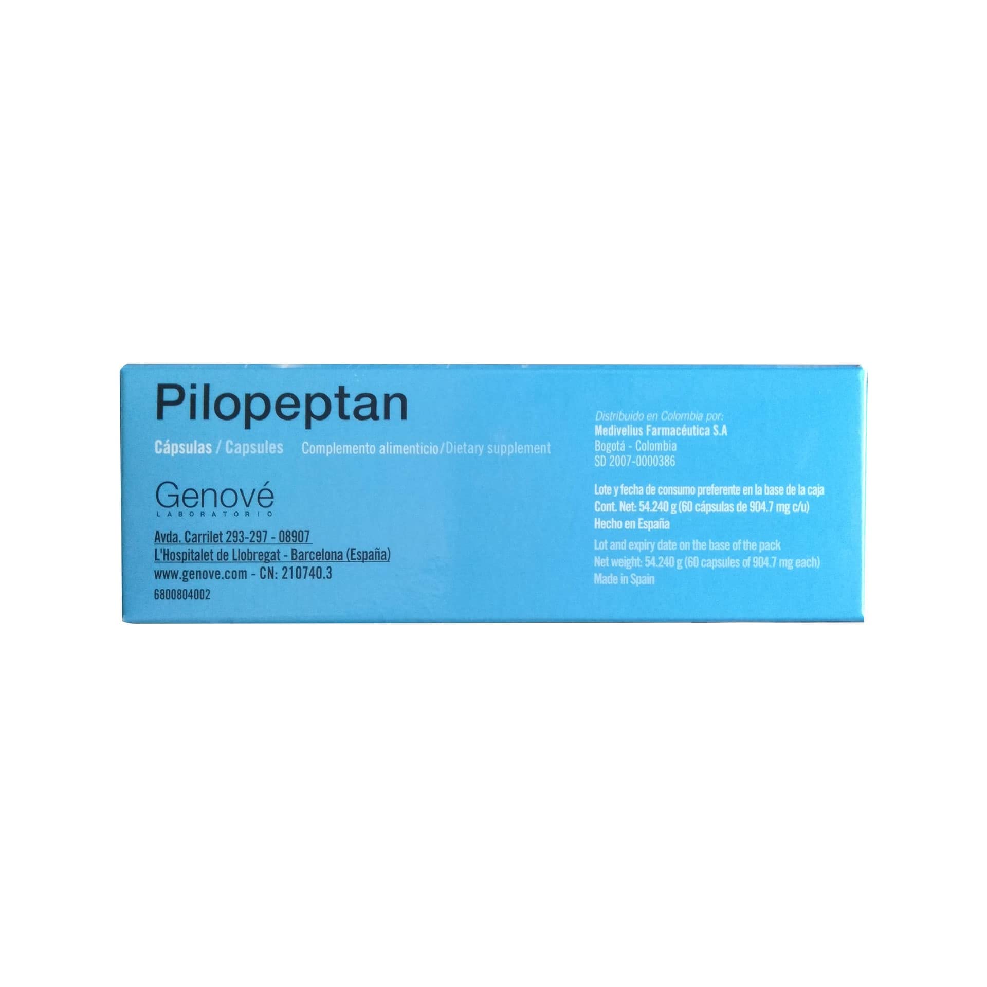 Miubaao Genové Pilopeptan 3 Pack – 60 Capsules for Hair Health (Women & Men)