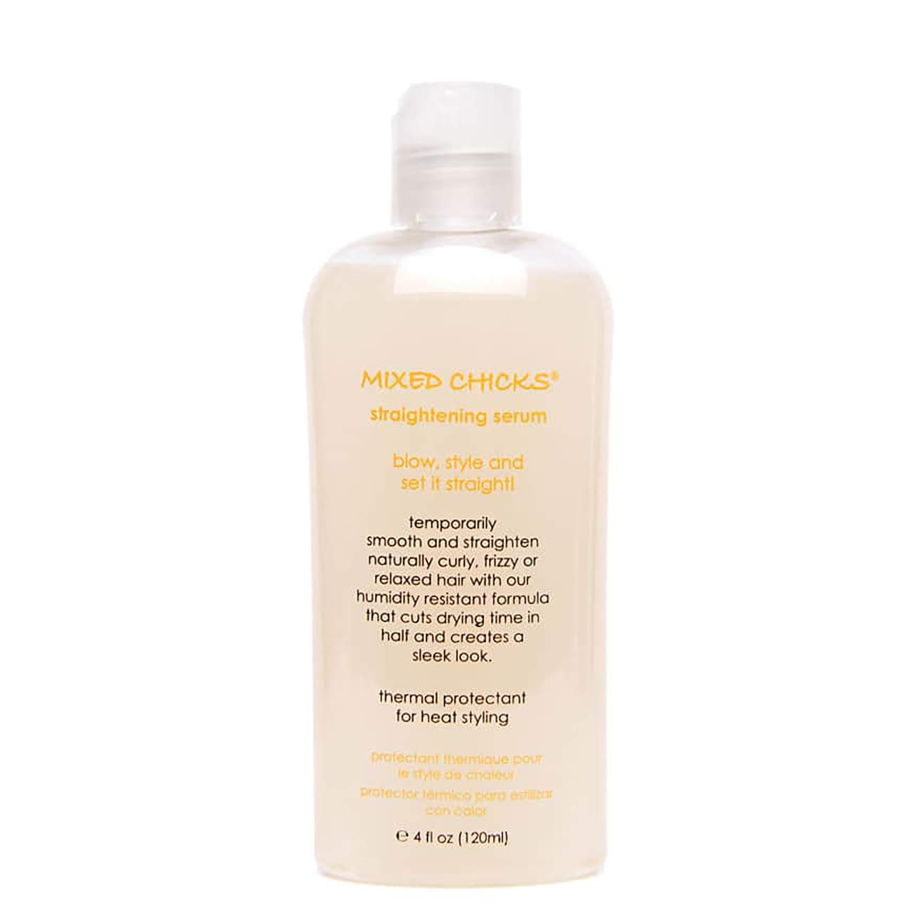 Mixed Chicks Straightening Serum – Thermal Protection, 4 fl oz / 120 ml