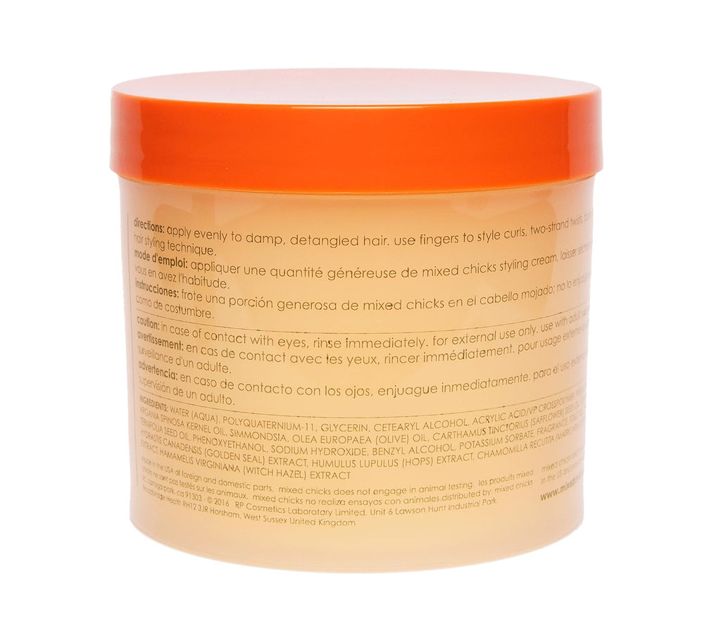 Mixed Chicks Coil, Kink & Curl Styling Cream — 12 Fl Oz | Flexible Hold, Moisture & Shine