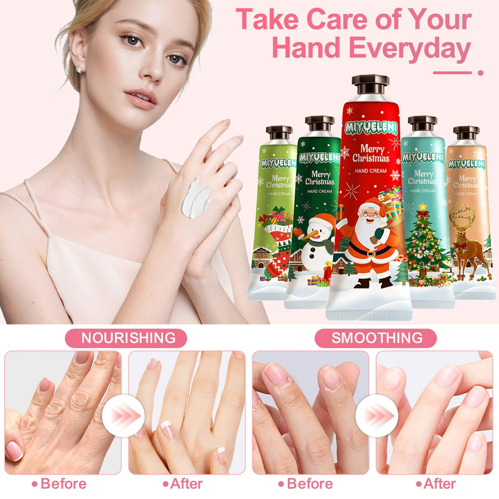 MIYUELENI 20-Pack Christmas Hand Lotion Set – Moisturizing Mini 30ml Gifts