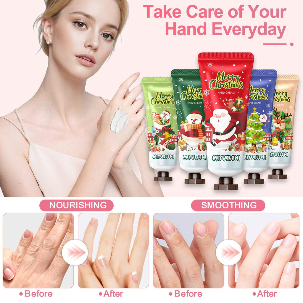 MIYUELENI 20 Pack Christmas Hand Lotion Gift Set – 20ml Travel-Size Moisturizing Hand Creams for Stockings & Bulk Gifts