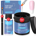MIZHSE 100ml No-Wipe Gel Top Coat – High-Gloss, Long-Lasting Nail Finish Gift Kit