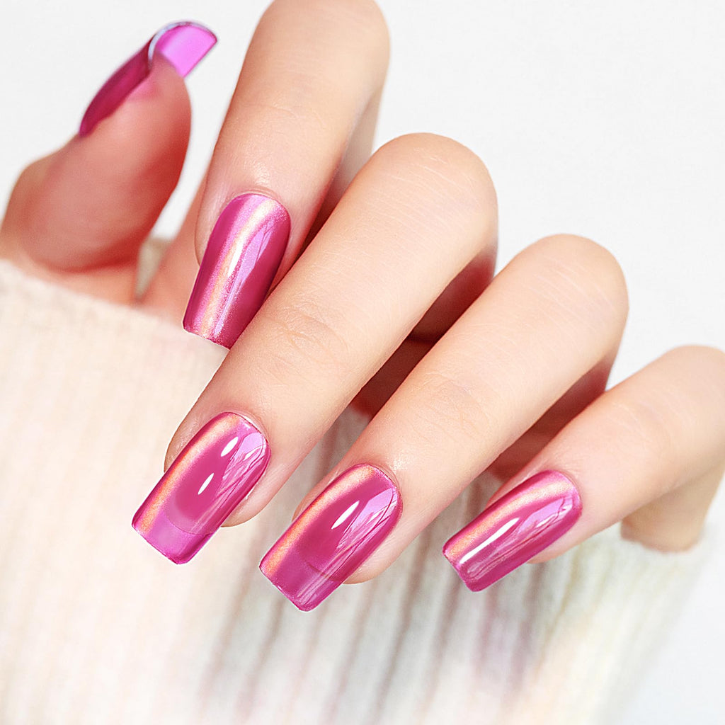 MIZHSE Cat Eye Gel Nail Polish Kit – 8 Dawn Colors with Magnetic Stick