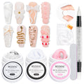MIZHSE Solid Builder Gel – 3-Color Nail Sculpting Gel Set (45 g)