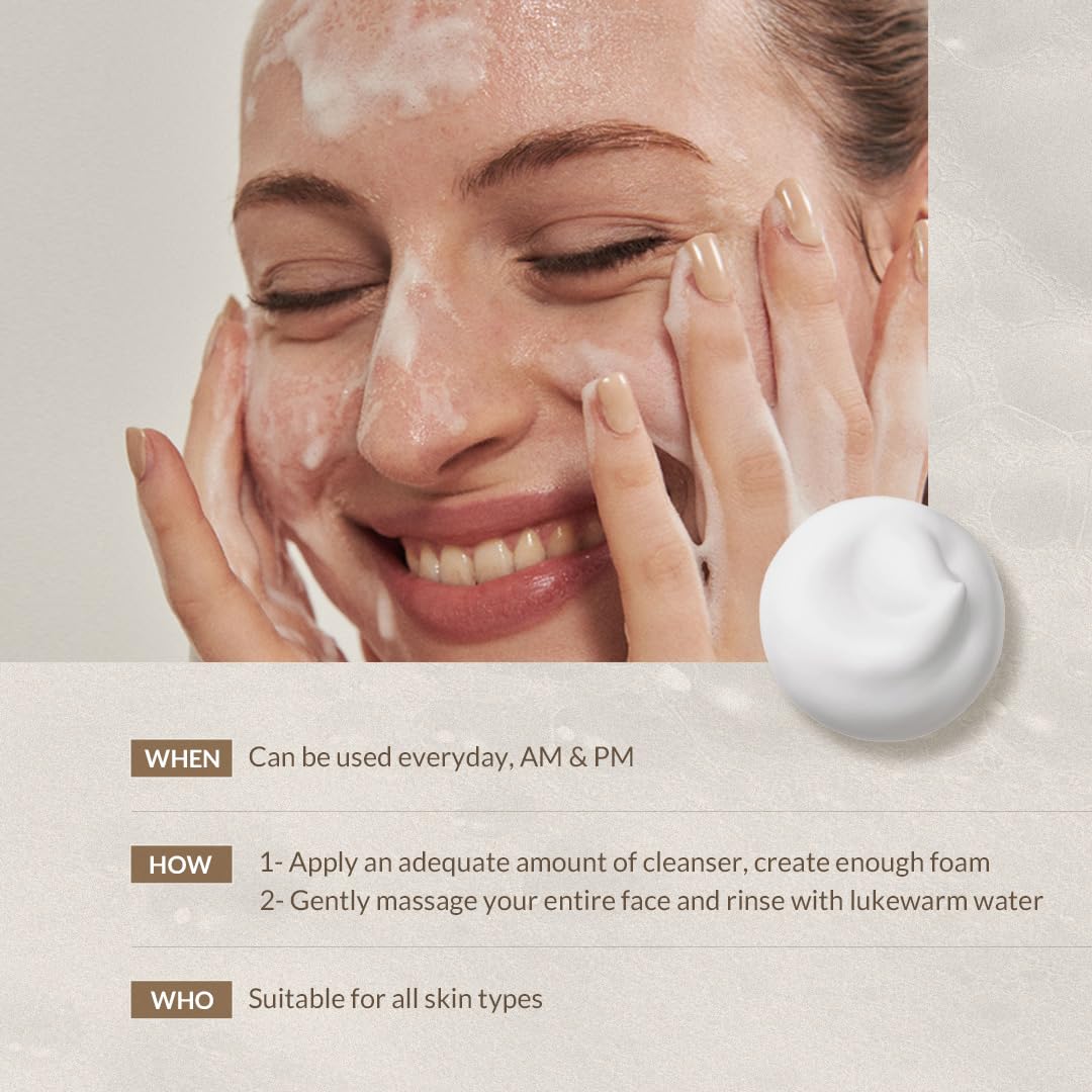 MIZON Snail Repairing Foam Cleanser – Gentle Cream-to-Foam Face Wash with Snail Mucin