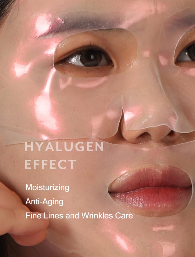 MIZON Hyalugen Pearl Jelly Mask (5 Pack) – Korean Beauty Sheet Mask with Collagen & Hyaluronic Acid