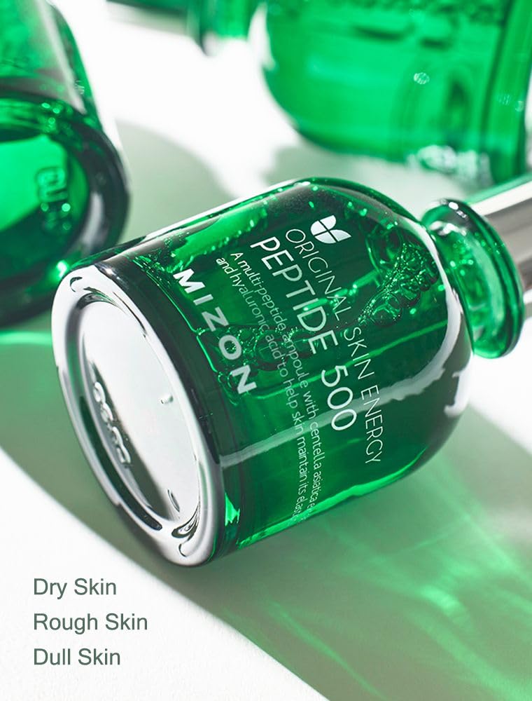 MIZON Peptide 500 Ampoule – 45% Peptides, Adenosine & Hyaluronic Acid for Firm, Hydrated Skin
