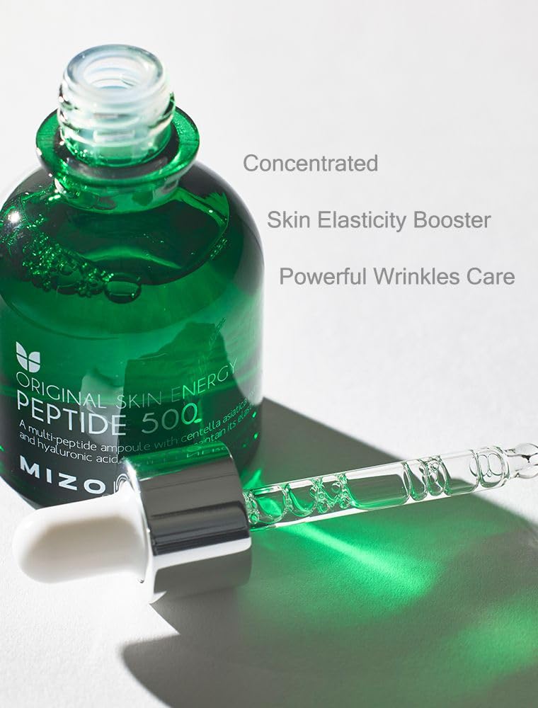 MIZON Peptide 500 Ampoule – 45% Peptides, Adenosine & Hyaluronic Acid for Firm, Hydrated Skin