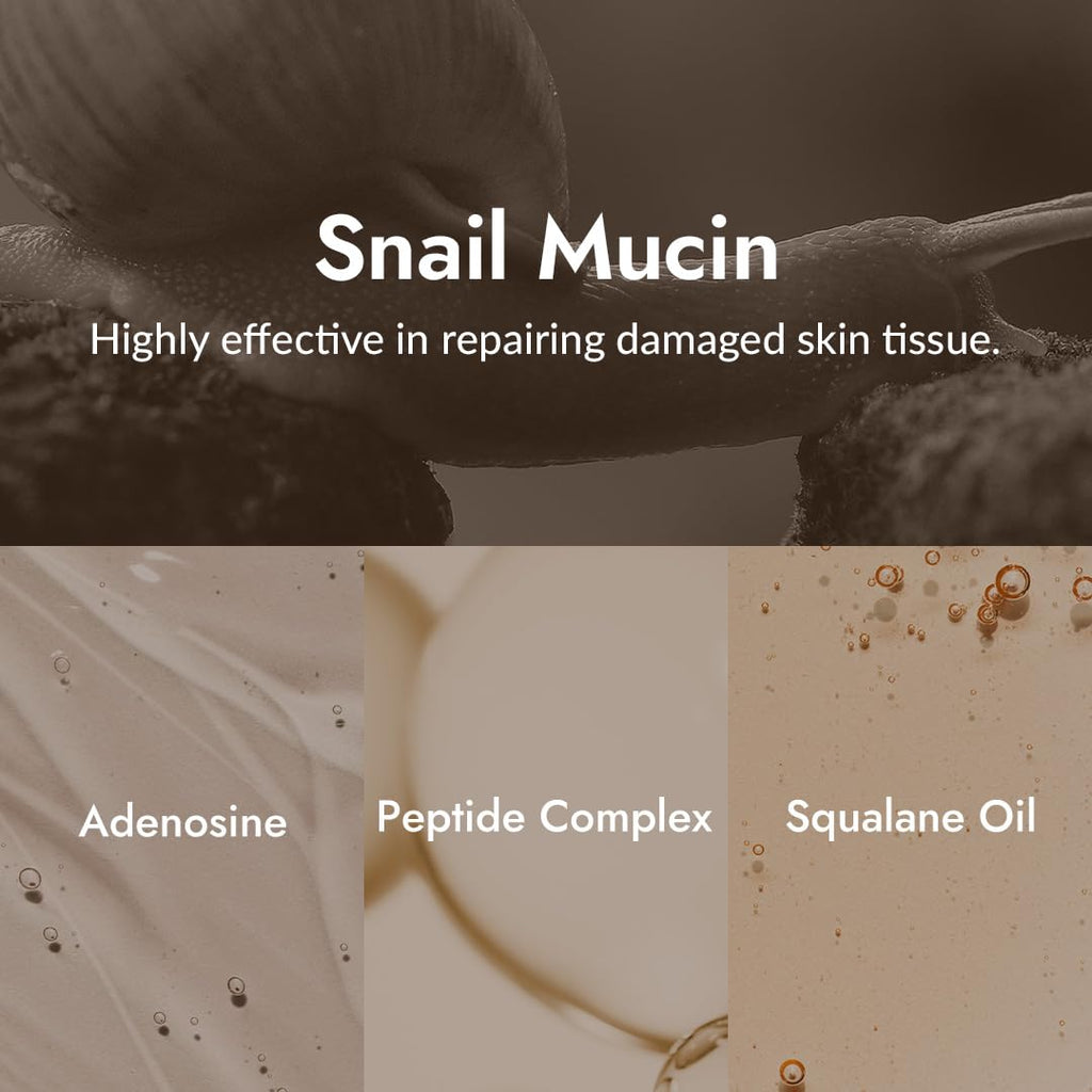 MIZON Snail Line Snail Repair Eye Cream – Hydrating Korean Skincare for Delicate Under-Eye Skin (0.84 oz)