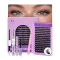 MJJOMAY Fluffy Lash Clusters 280pcs – 100D Volume Lash Kit with Bond & Seal
