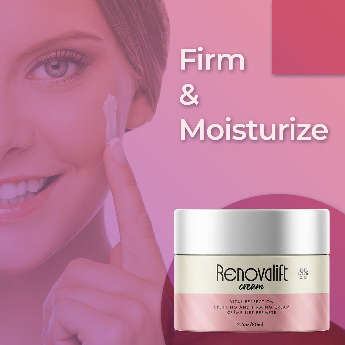 MJO Renovalift Face Cream 2-Pack – All-Natural Hydration for Face & Neck