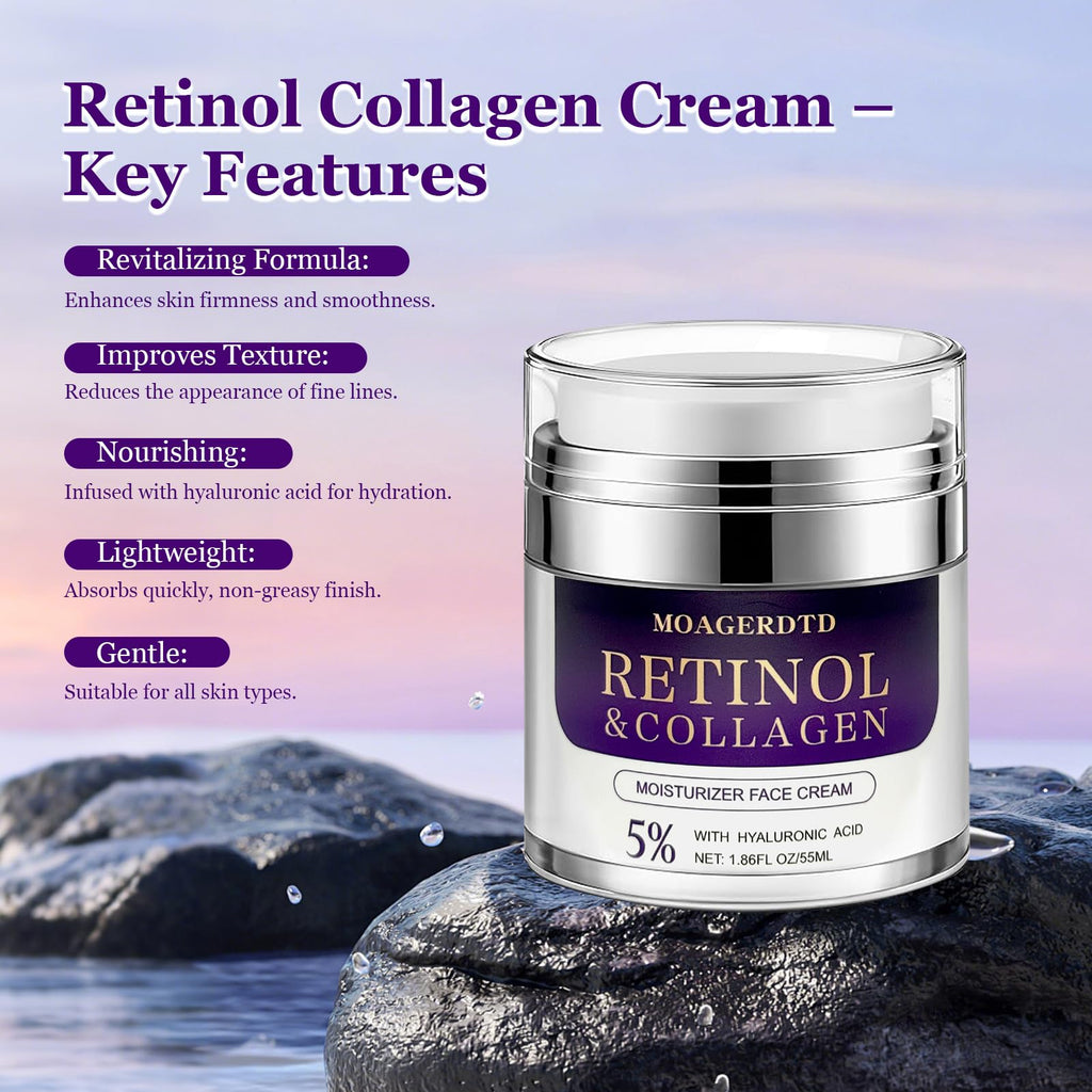 MOAGERDTD Retinol Collagen Cream – Day & Night Hydration for Anti-Aging
