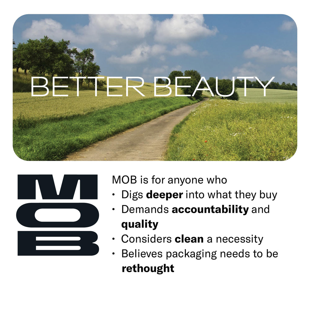 MOB Beauty Eyeshadow M2 Matte Bone - Light Base, Vegan, Talc-Free, Long-Wear, Refillable Compact
