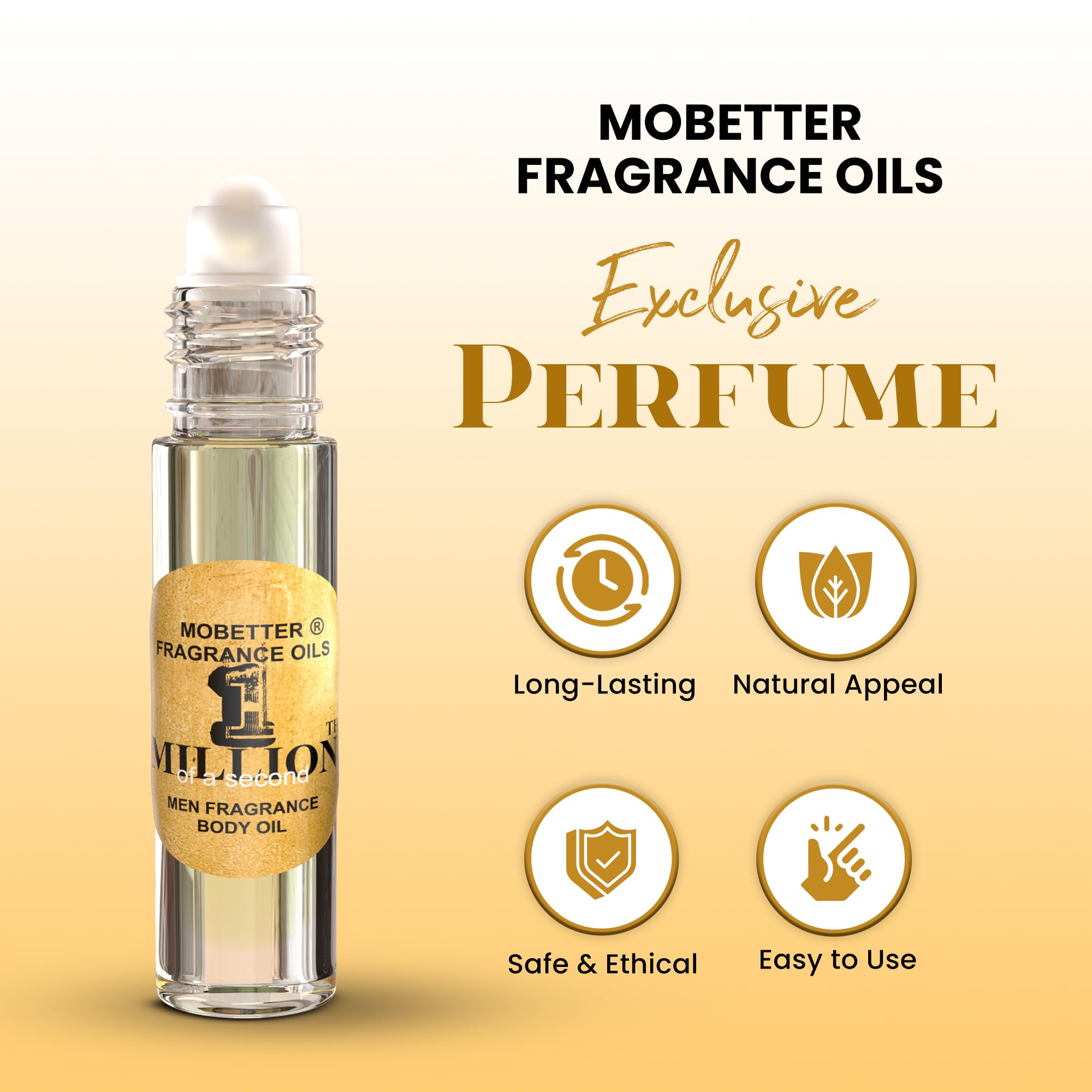 MOBETTER FRAGRANCE OILS 1 Millionth of a Second Men’s Body Oil – Roll-On Scent
