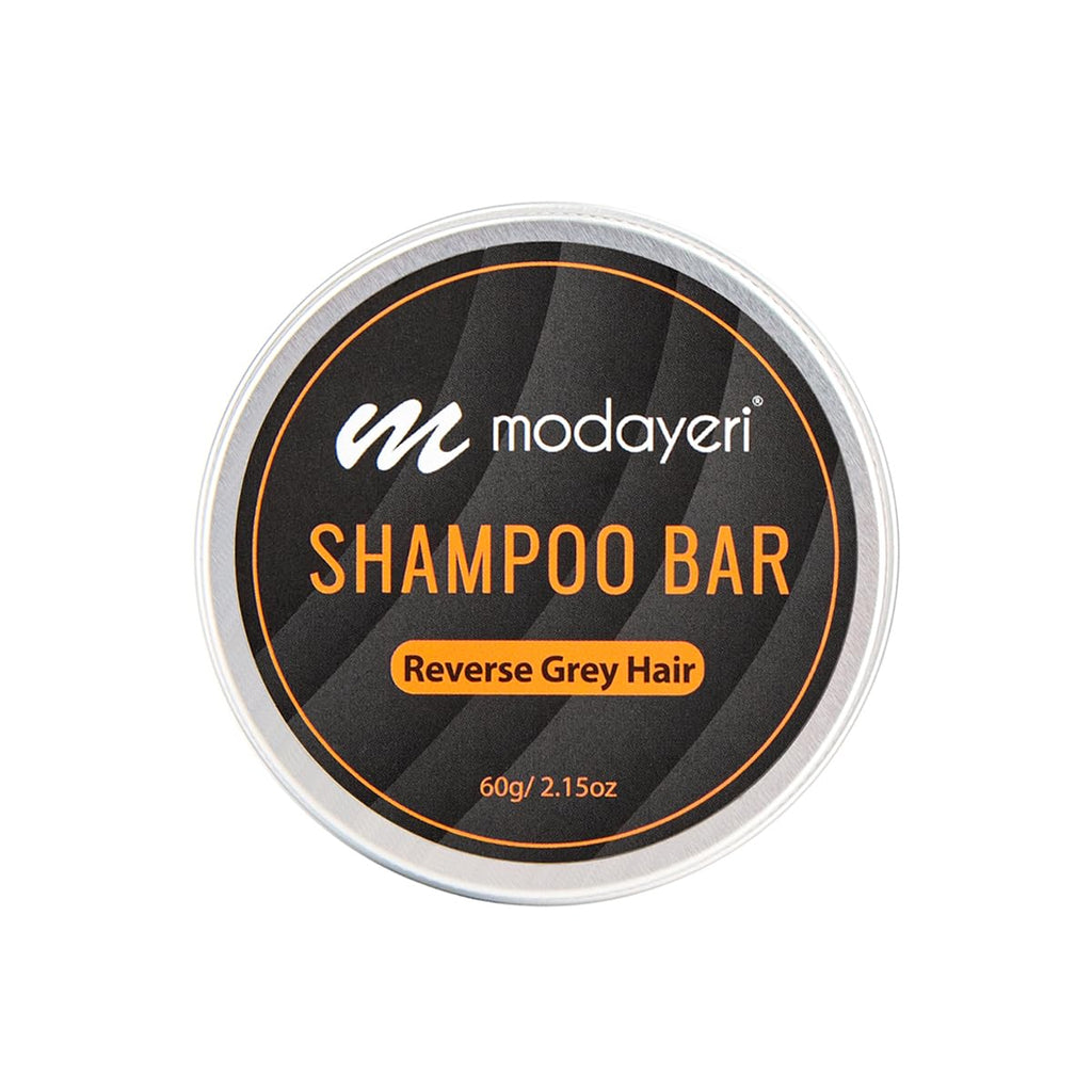 Modayeri Reverse Grey Hair Shampoo Bar – Natural Anti-Grey Treatment, Sulfate-Free, 2.15 oz