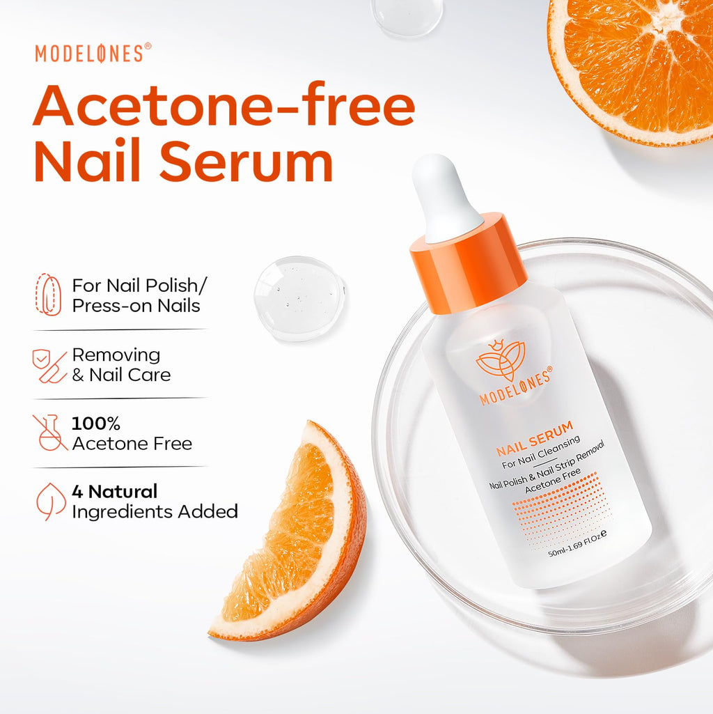 Modelones Nude Quick Dry Nail Polish & Remover Kit - DIY Home Manicure