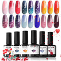 Modelones Color Changing Gel Nail Polish Set – 6 Mood Colors, Temperature Change, 7ml, Soak Off