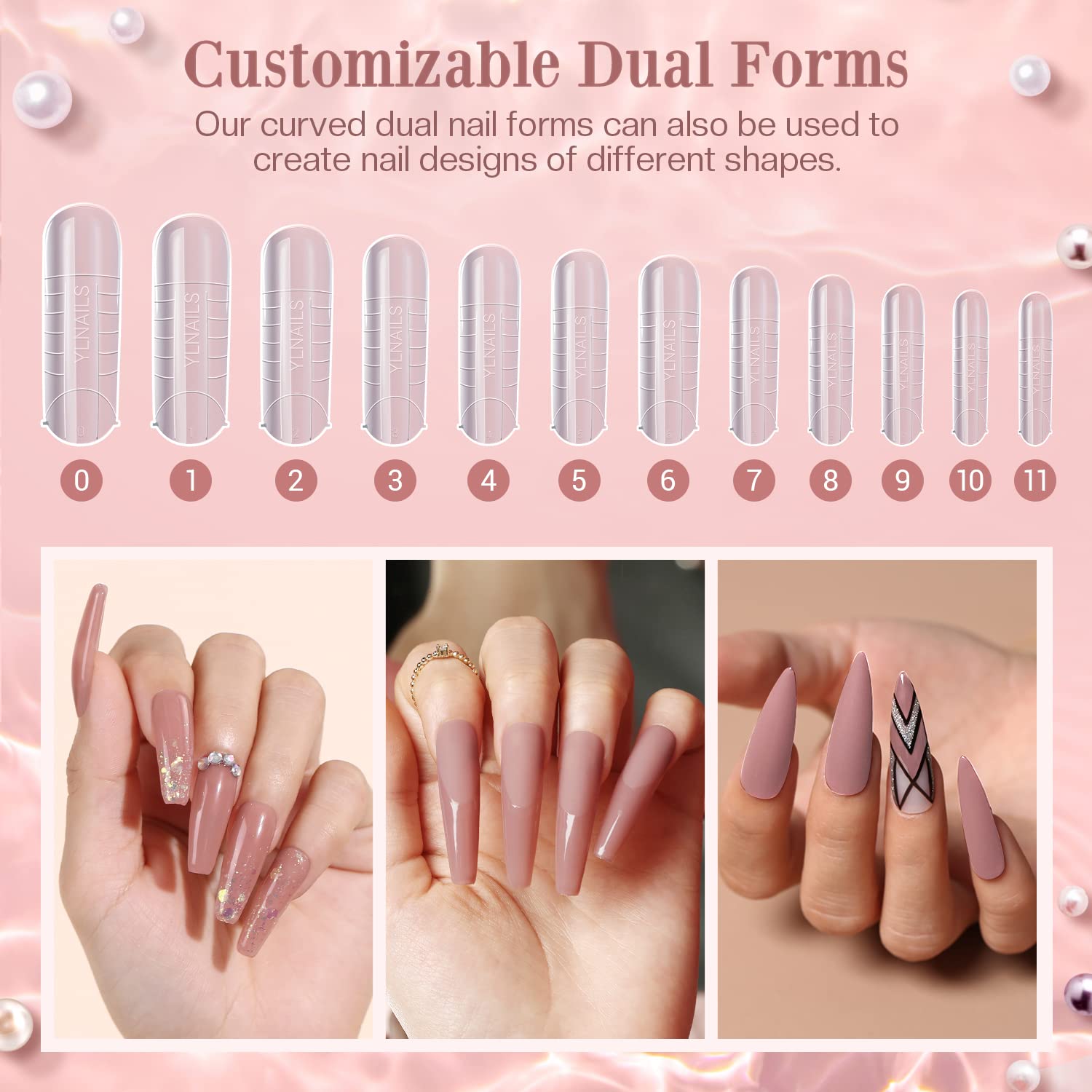 Modelones Poly Nail Gel Kit 30ml – 2 Colors (Clear & Apricot) with Slip Solution | DIY Nail Extension Starter