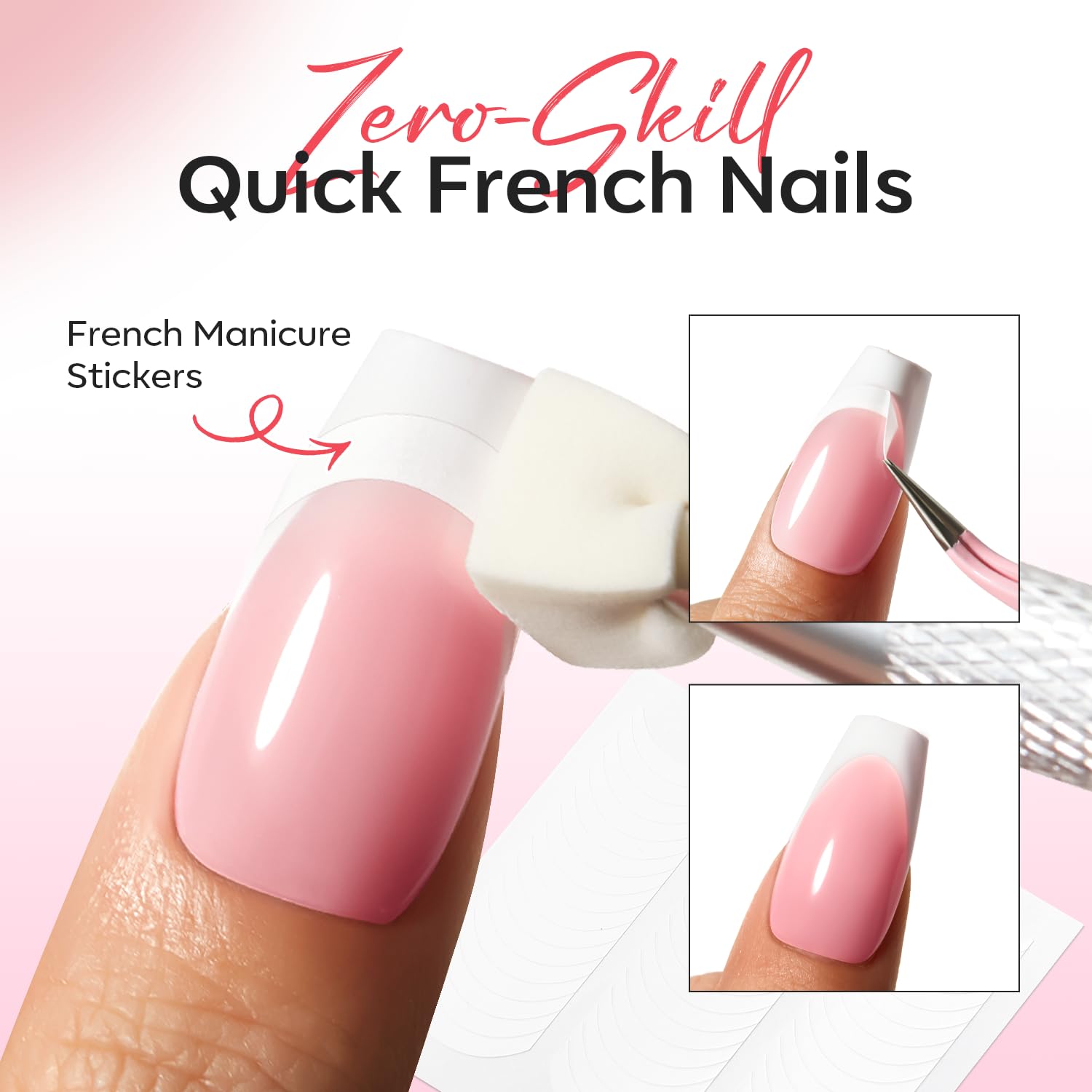 Modelones Pat Painting Gel Nail Polish – 6 Pigmented Colors for Ombre, Gradient, Blush Bloom and French Tips