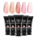 Modelones Poly Gel Set – 5 Jelly Colors for DIY Nail Extensions