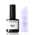 Modelones Nail Polish Remover – Acetone Glitter Gel Rose, 8 oz