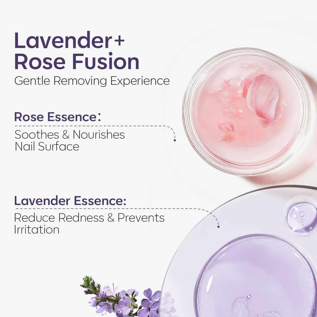 Modelones Acetone Nail Polish Remover with Jojoba Oil – 8 oz Lavender