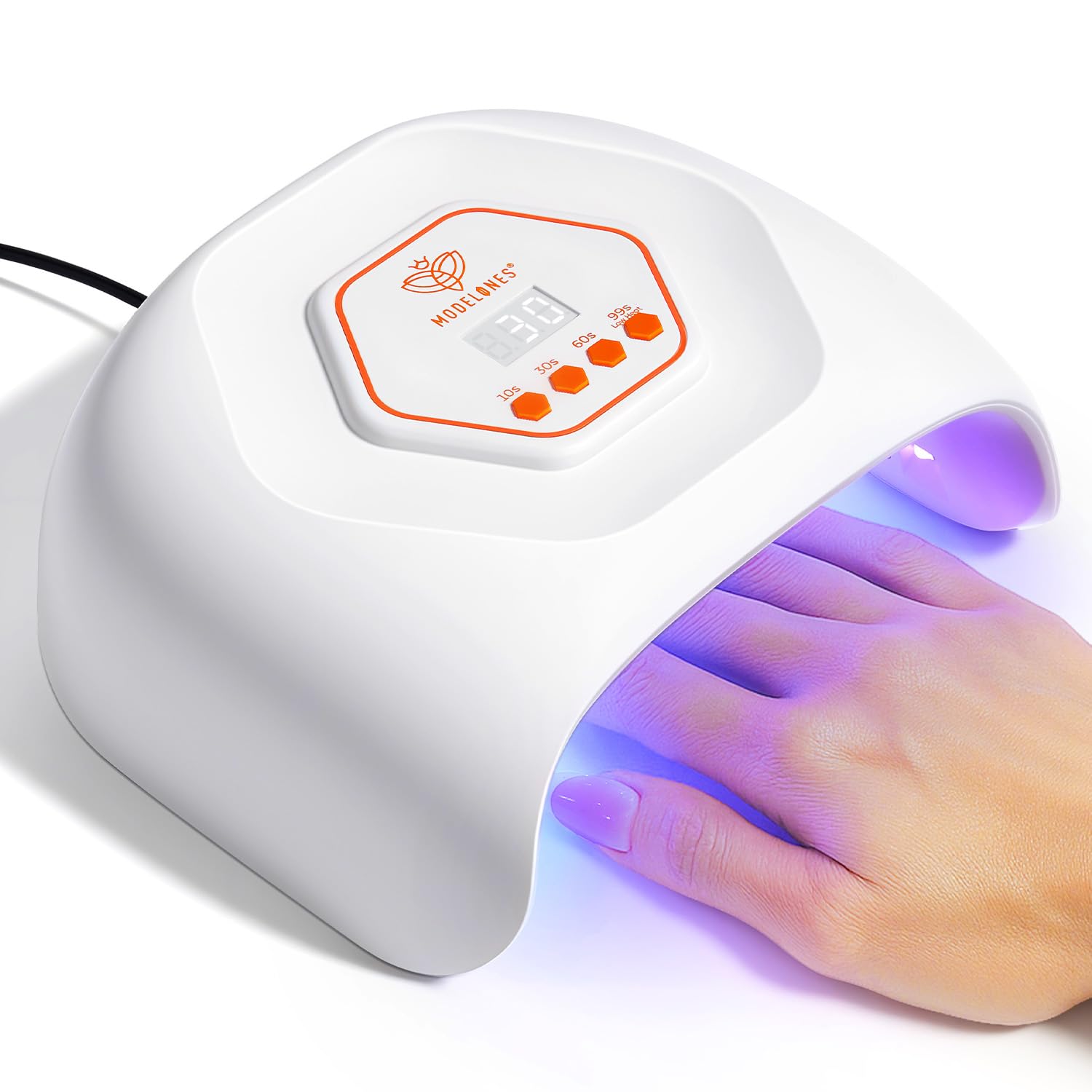 Modelones UV LED Nail Lamp – Fast Gel Nail Curing, 4 Timer Auto Sensor