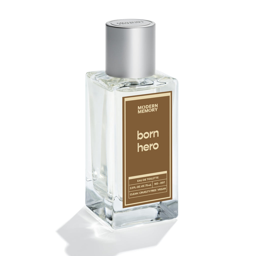 Modern Memory Born Hero EDT for Men – 2.5 fl oz | Bergamot, Black Pepper & Cedarwood