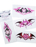 MOEFLAVOR Kawaii Succubus Womb Temporary Tattoos – 2D Cosplay Body Art