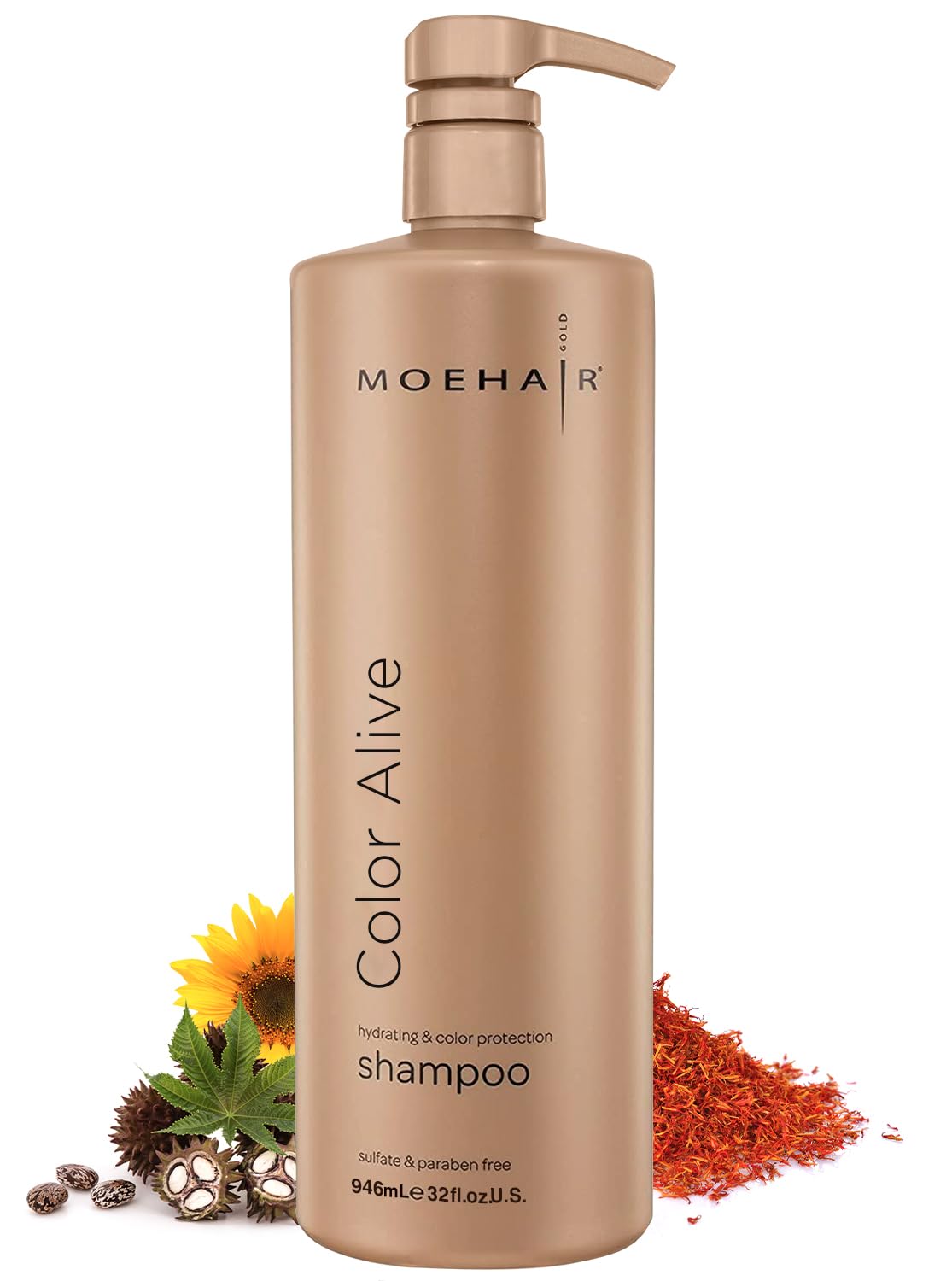 MOEHAIR Color Alive Shampoo — Color-Protecting Hydration for Color-Treated Hair (32 oz)