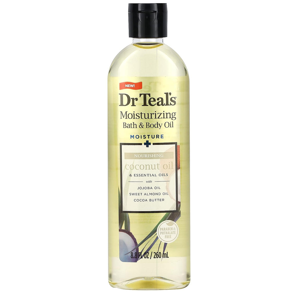 Moisturizing Nourishing Bath & Body Oil – Coconut, 8.8 fl oz (Pack of 2)