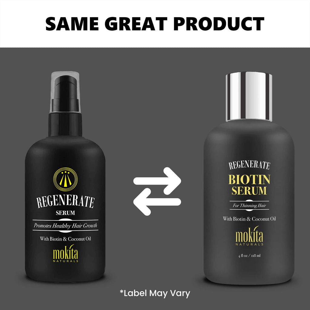 Mokita Naturals Hair Growth Serum – Paraben-Free Biotin Formula for All Hair Types | 4oz