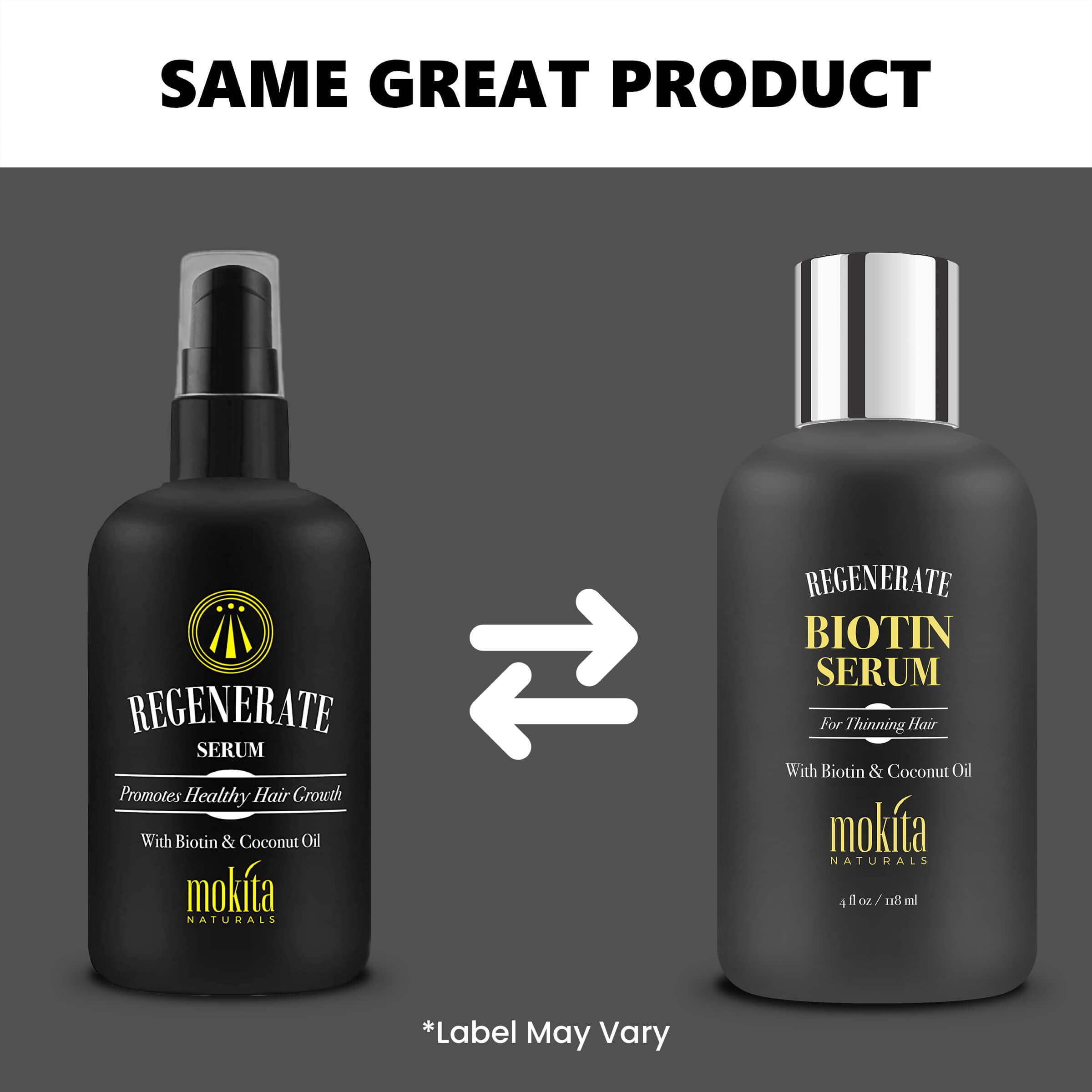 Mokita Naturals Hair Growth Serum – Paraben-Free Biotin Formula for All Hair Types | 4oz