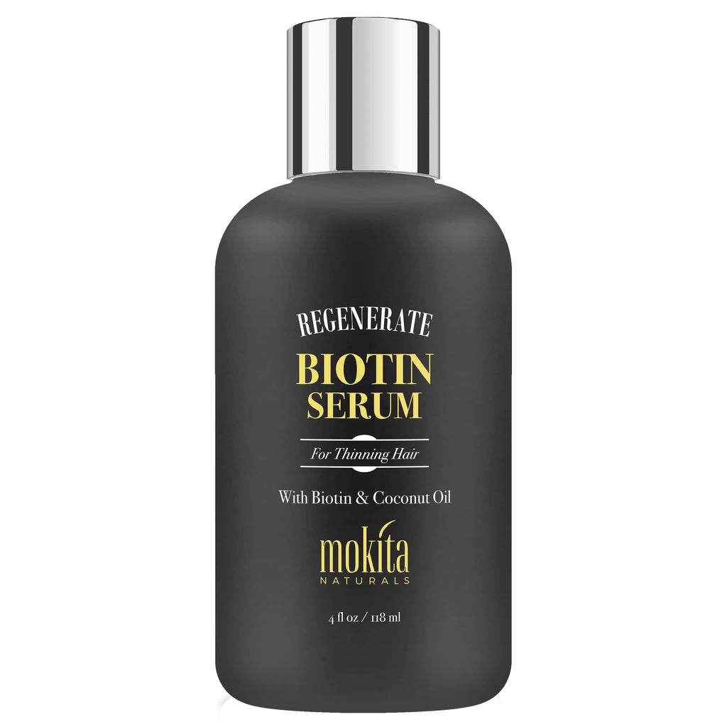 Mokita Naturals Hair Growth Serum – Paraben-Free Biotin Formula for All Hair Types | 4oz