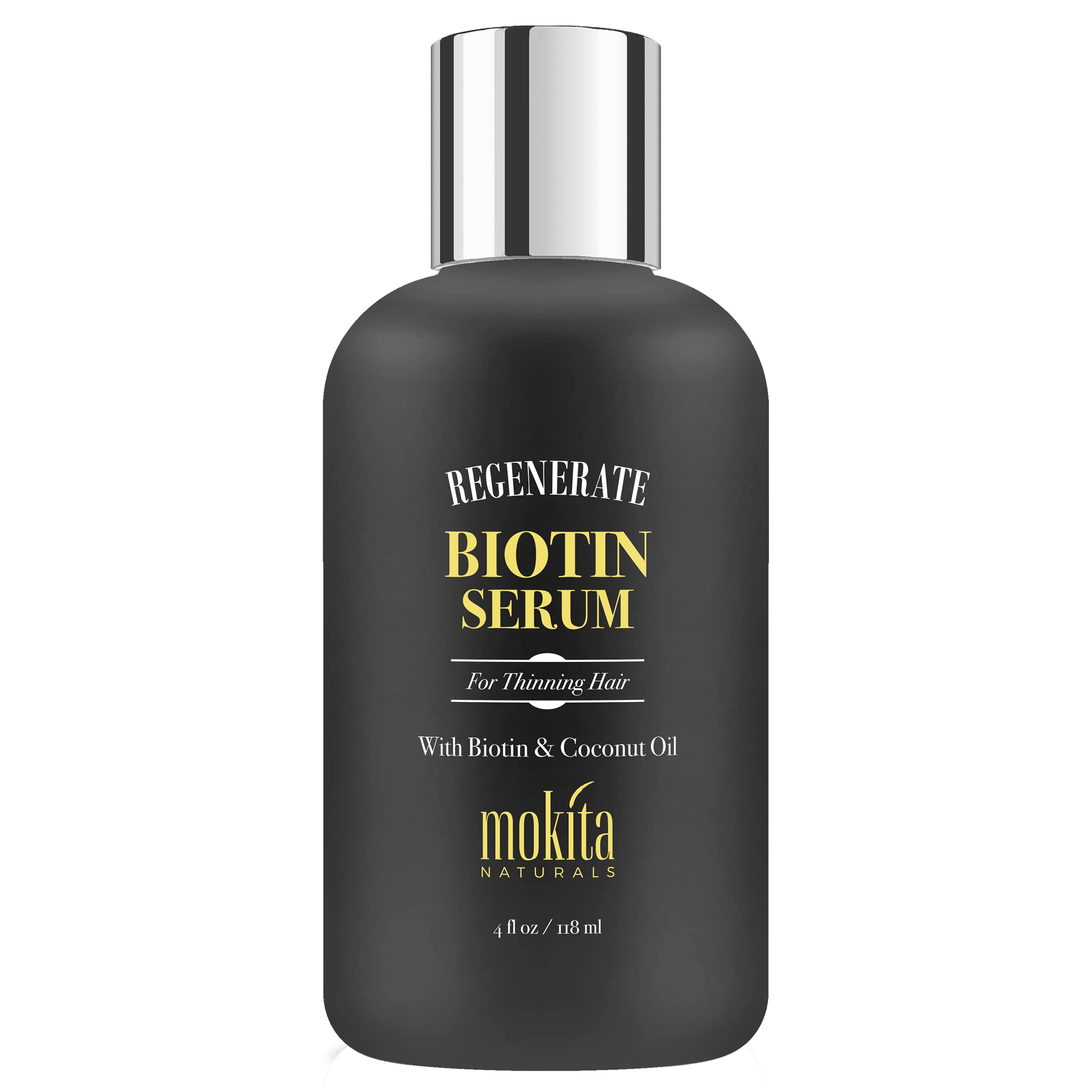 Mokita Naturals Hair Growth Serum – Paraben-Free Biotin Formula for All Hair Types | 4oz