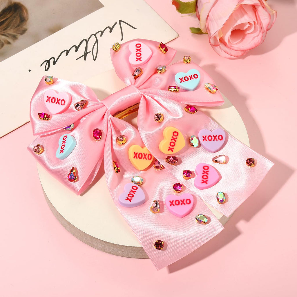 mokkia Valentine’s Day Headbands & Hair Accessories – LOVE XO HUG ME Conversation Heart Jewelry