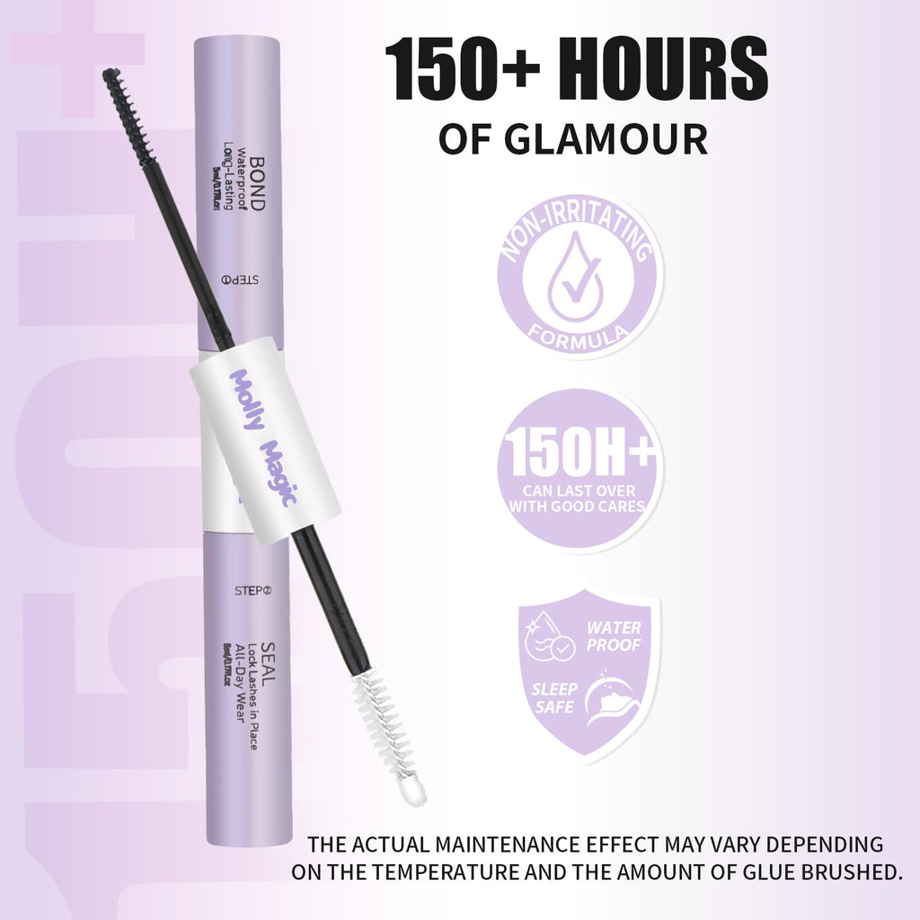 Molly Magic Venus Lash Clusters – Wispy 8–18mm D-Curl DIY Lashes with Invisible 0.03mm Band