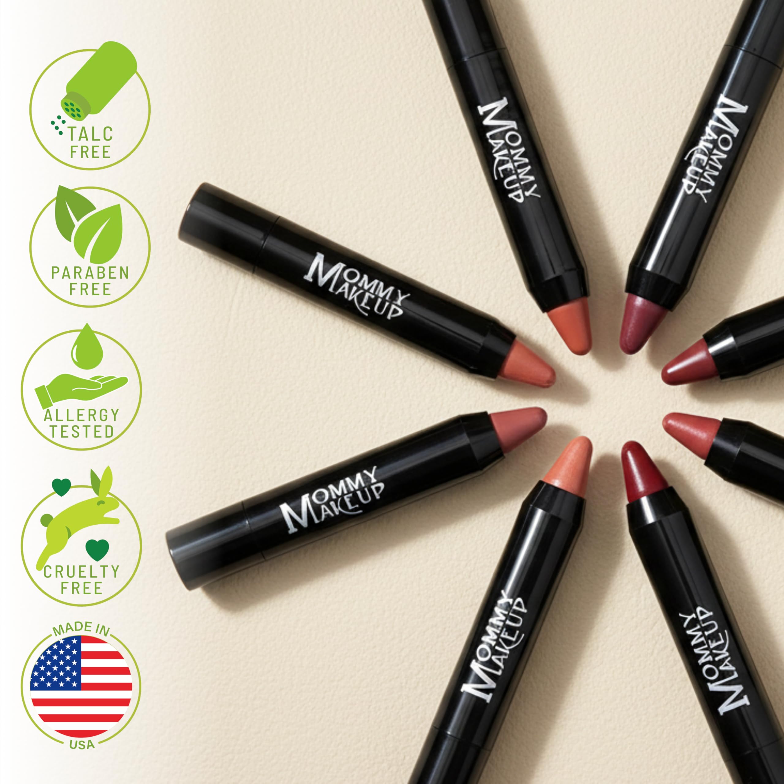 Mommy Makeup Triple Sticks – Lipstick, Cream Blush & Treatment (Mon Cherie)