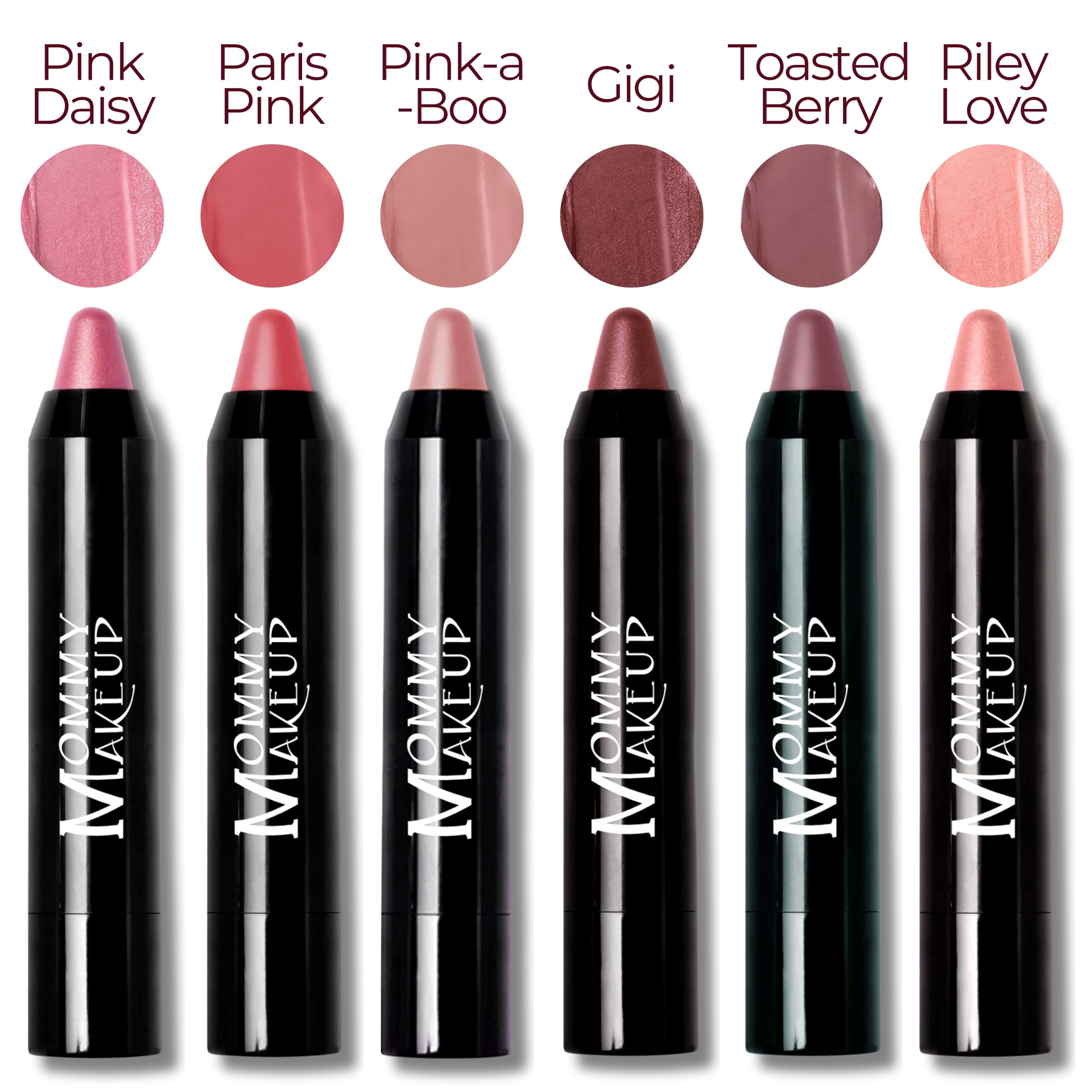 Mommy Makeup Triple Sticks: Lipstick, Cream Blush & Treatment in Paris Pink