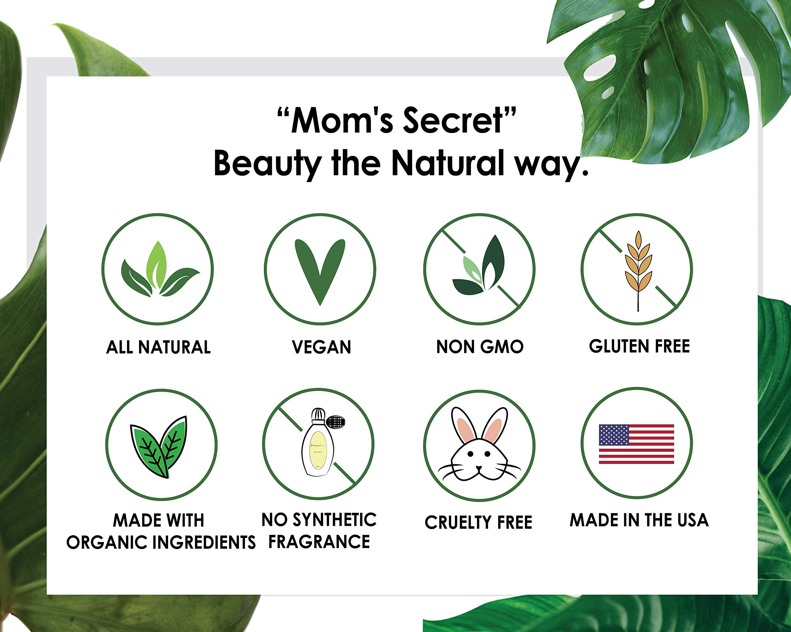 Mom's Secret 100% Natural Eyebrow Powder – Deep Brown | Vegan, Gluten Free, Made in USA
