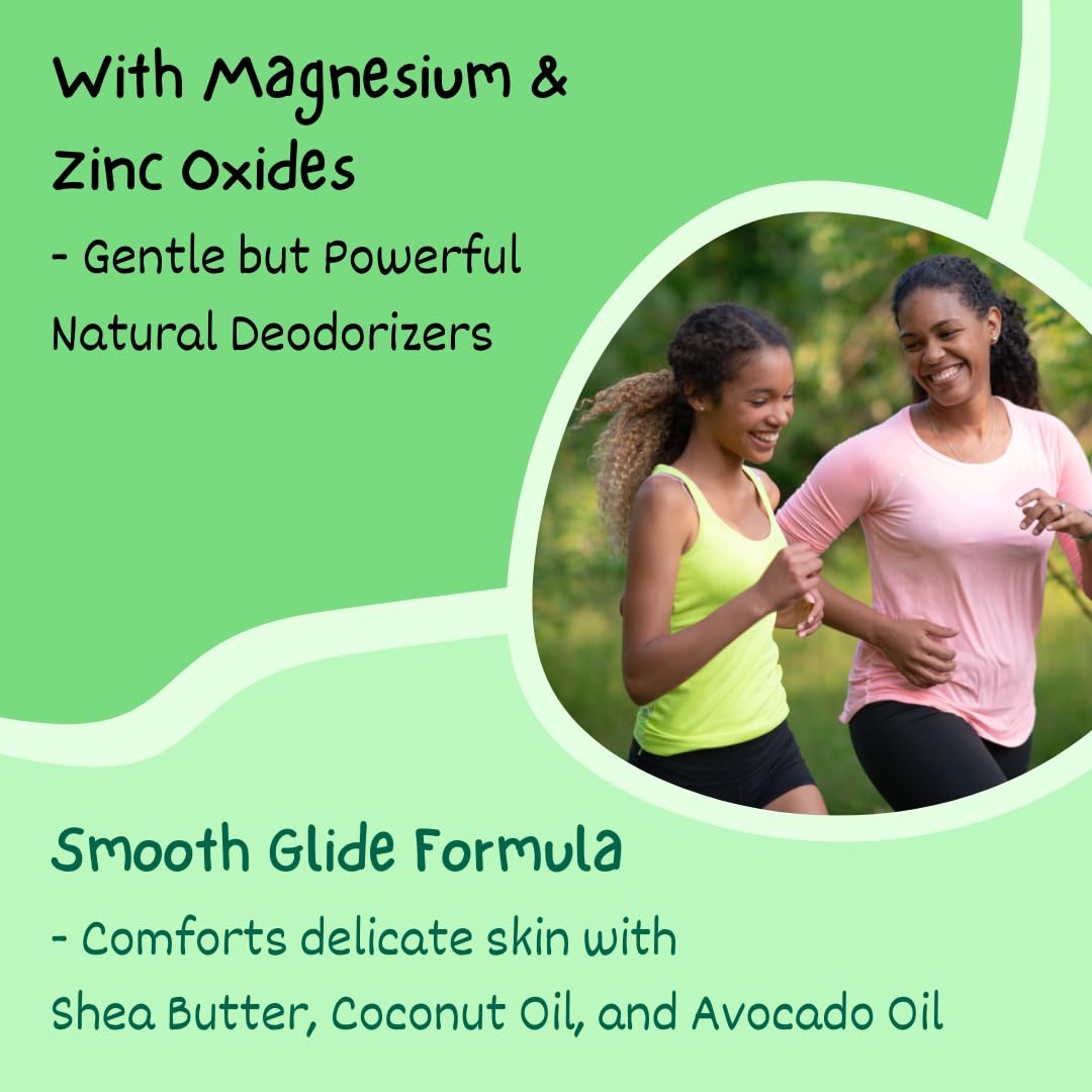 MONA All Natural Deodorant for Kids — Honeydew 3-Pack (1.76 Oz) | Aluminum & Baking Soda Free