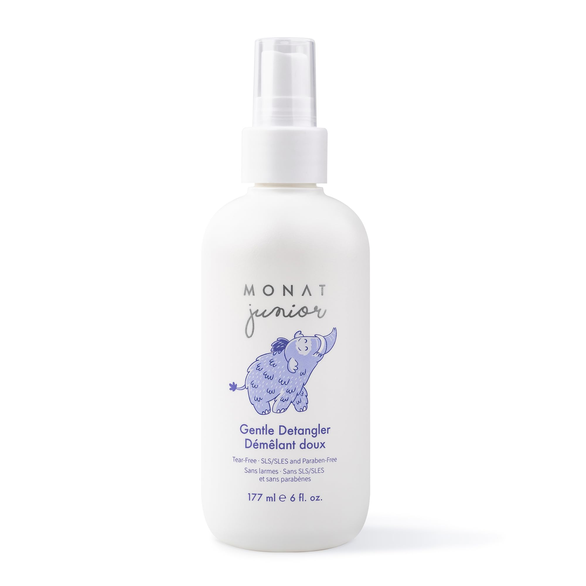 MONAT Junior Gentle Detangler – Tear-Free Kids Hair Detangler, All-Natural, 177 ml