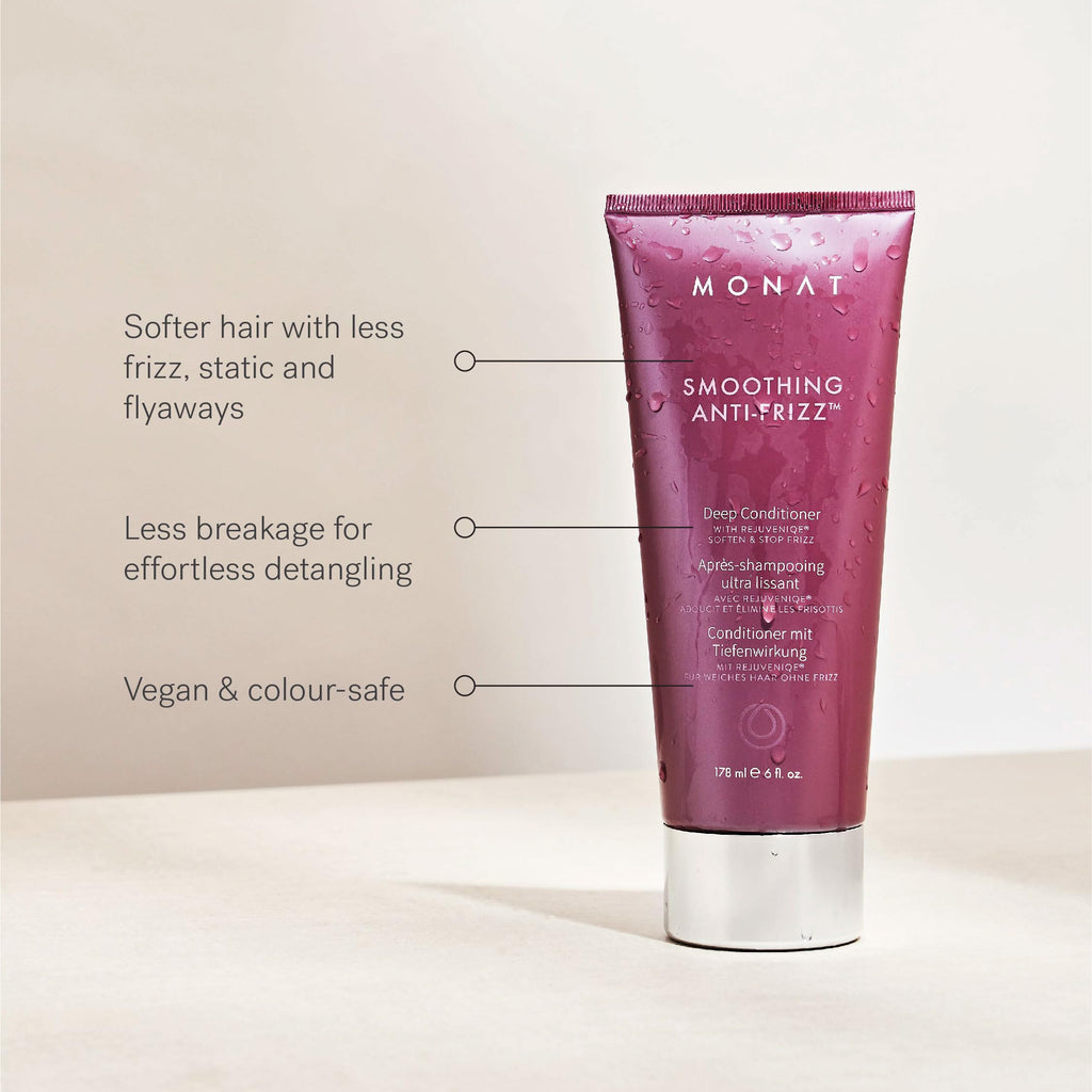 MONAT Smoothing Deep Conditioner with Rejuveniqe | Anti-Frizz, Long-Lasting Frizz Control for Damaged Hair