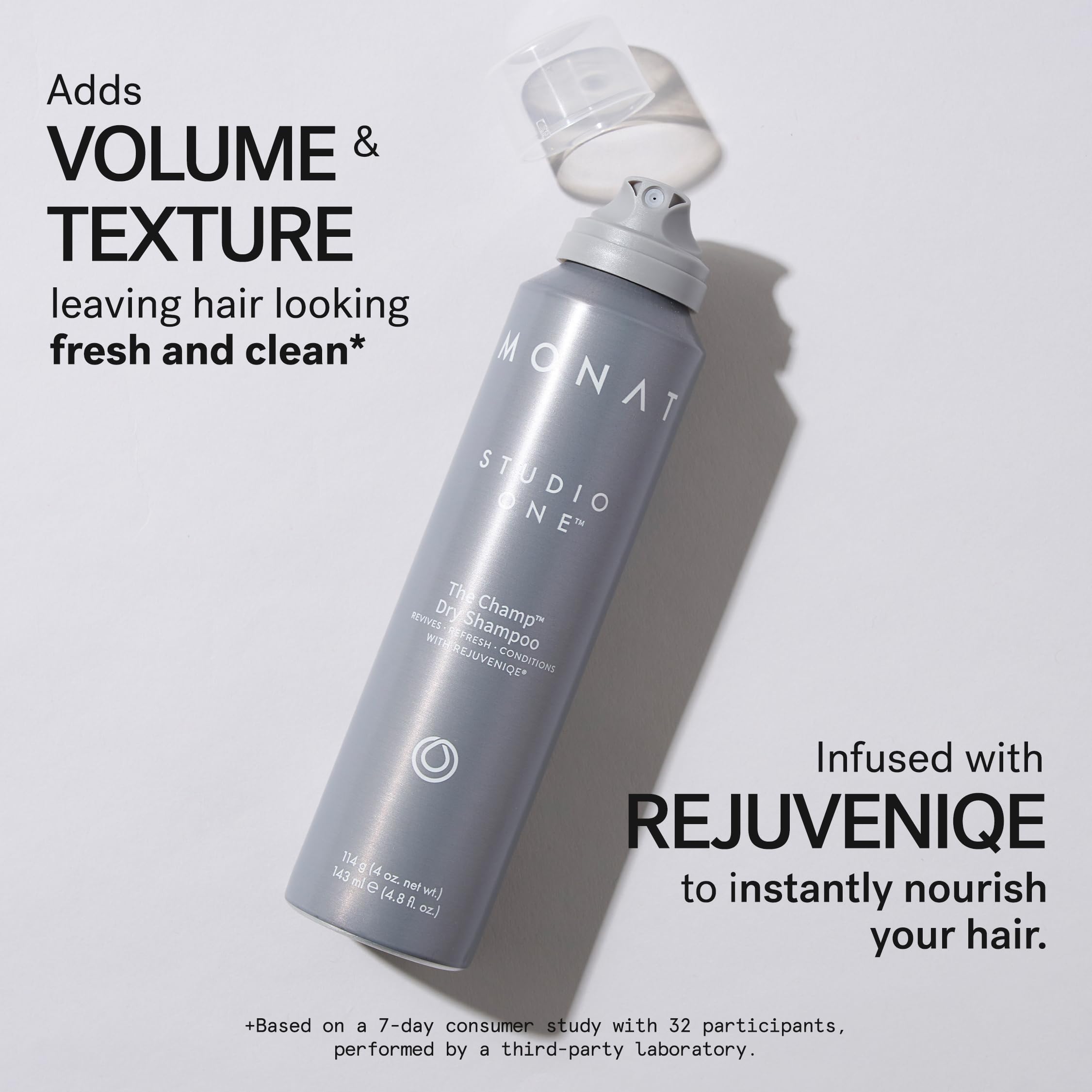 MONAT Studio One The Champ Conditioning Dry Shampoo with Rejuveniqe – Waterless Hair Refresh