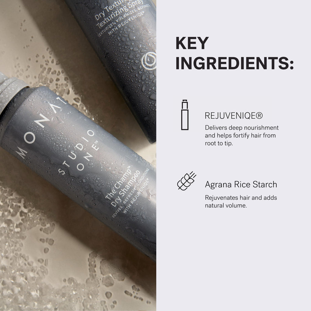 MONAT Studio One The Champ Conditioning Dry Shampoo with Rejuveniqe – Waterless Hair Refresh