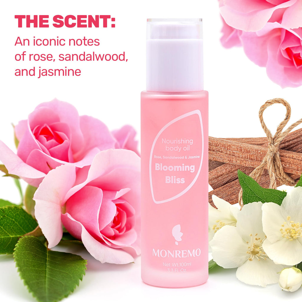 MONREMO Nourishing Body Oil | Hydrating Squalane, Almond & Floral Extracts